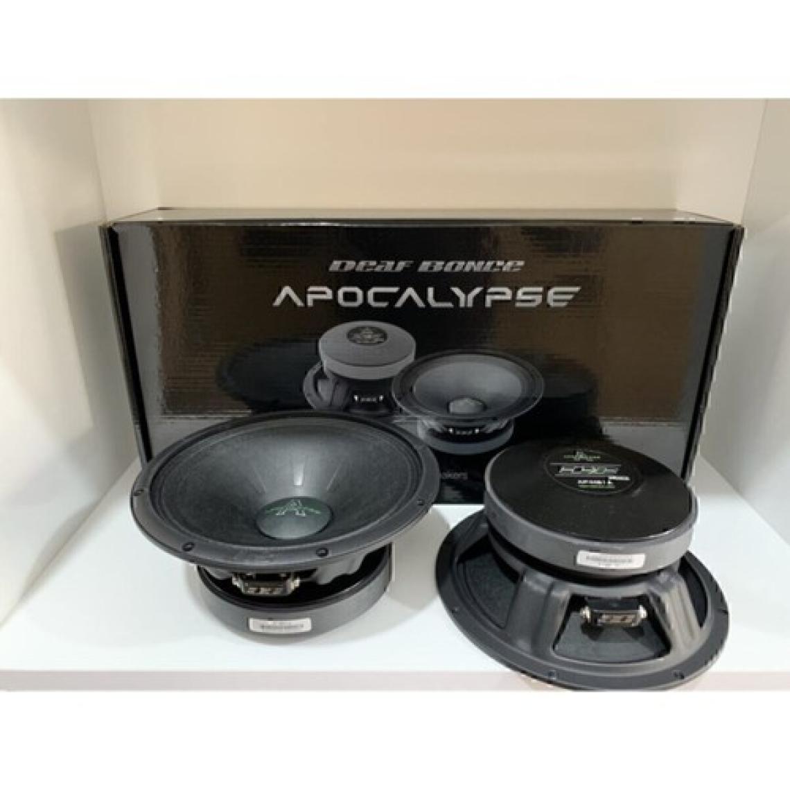 Apocalypse Deaf Bonce 20 cm 600W Midrange Oto Hoparlör Seti – Yüksek SPL, Ferrit Mıknatıs, 4 Ohm, Siyah, 2 Adet