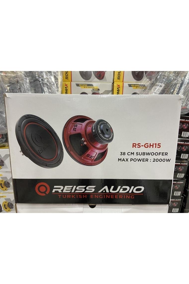 Reiss RS-GH15 Bass Subwoofer 38CM 2000WAT 1000W Rms Power Oto Bufur