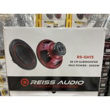 Reiss RS-GH15 Bass Subwoofer 38CM 2000WAT 1000W Rms Power Oto Bufur