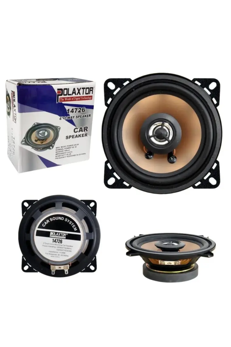 Polaxtor Oto Hoparlör 10CM 200W Tweeterlı 1 Adet Polaxtor PLX-14726