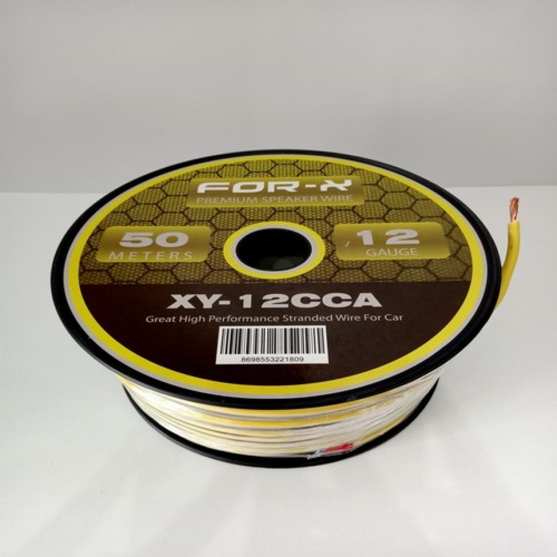 For-x 12GA Bass ve Hoparlör Kablosu - For-X Xy-12 Cca Amfi Bass Kablosu 12GA - 1 Metre
