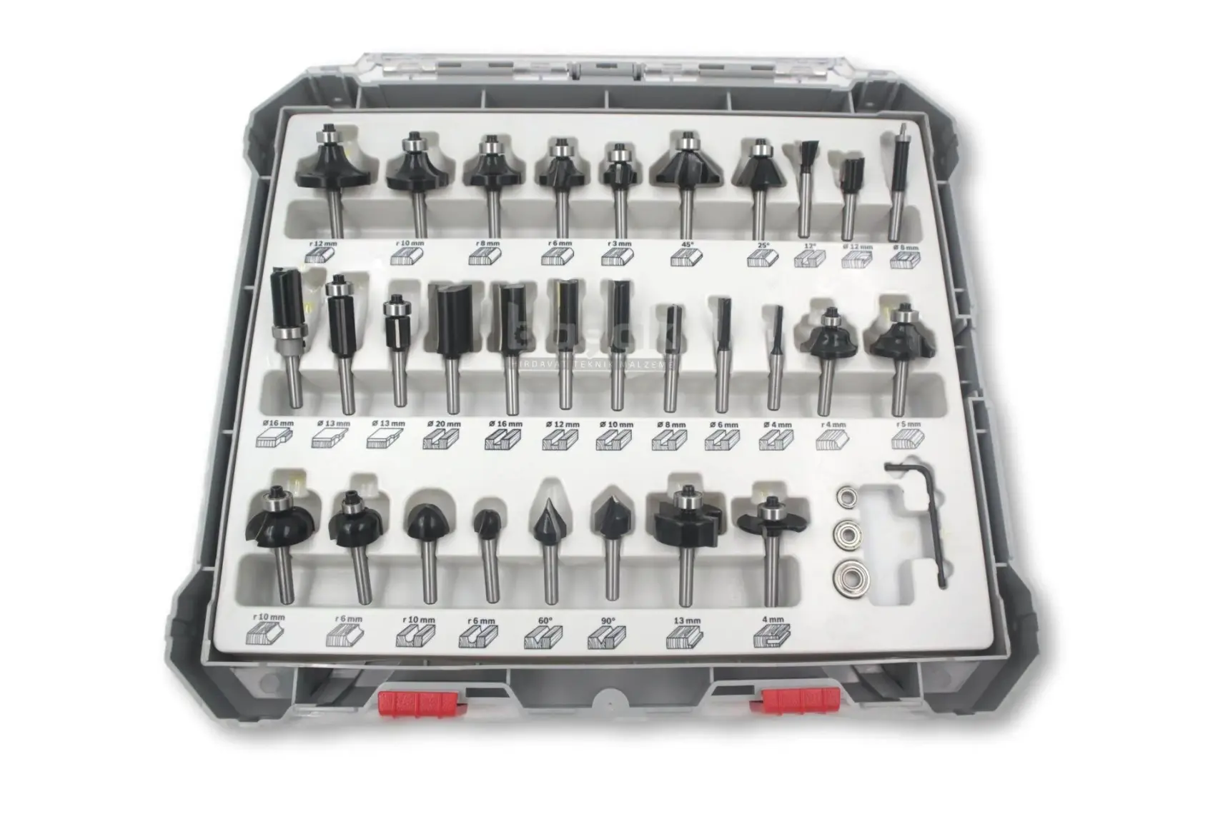 Bosch Freze Seti 30 Parça Karışık 6 mm (Pro) 2607017474