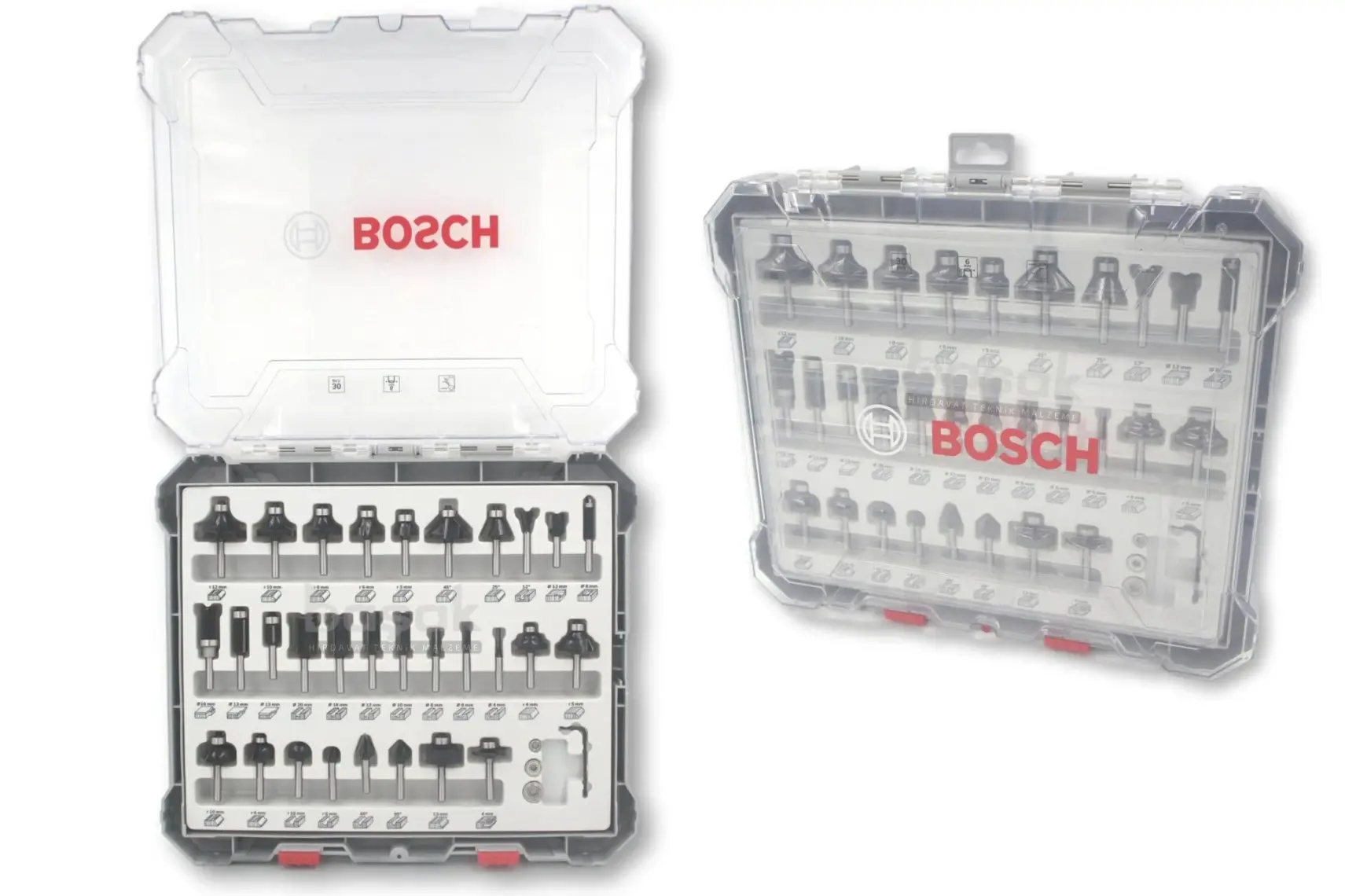 Bosch Freze Seti 30 Parça Karışık 6 mm (Pro) 2607017474