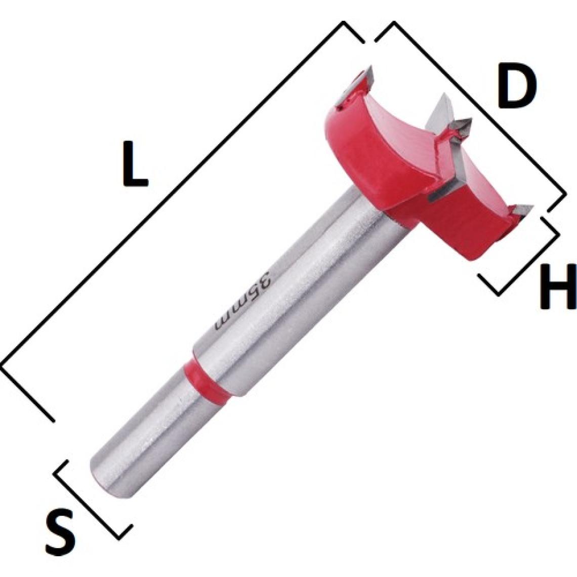 Durable Taş Menteşe Yeri Açma Bıçağı 35 mm