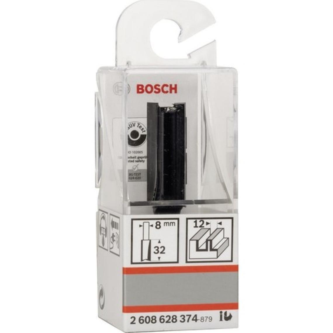 Bosch Standard W Çift Oluk Düz Freze 8*12*62MM