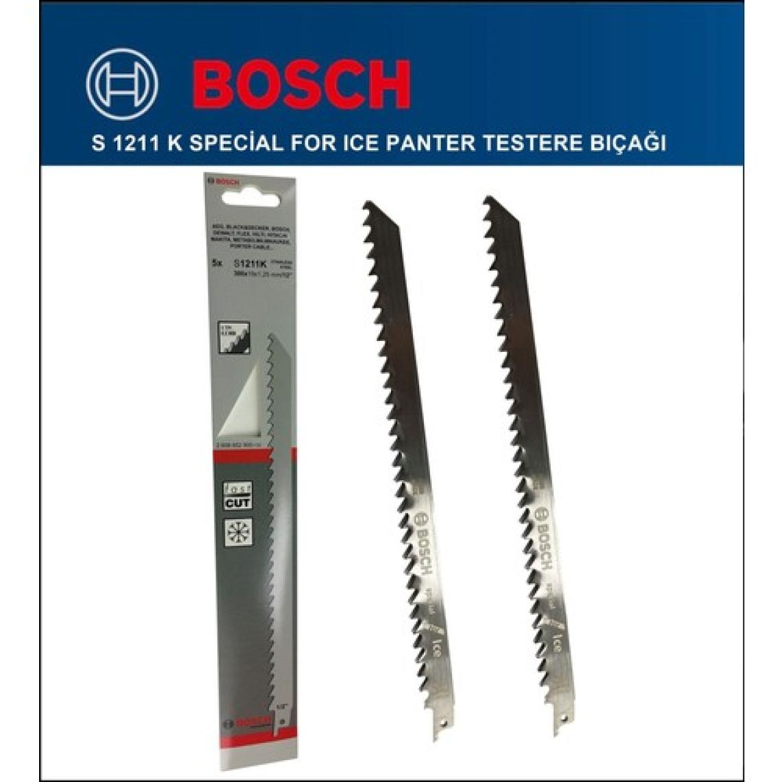 Bosch - Tilki Kuyruğu Bıçağı S 1211 K - Buz ve Kemik Kesme 2 608 652 900 2'li Paket