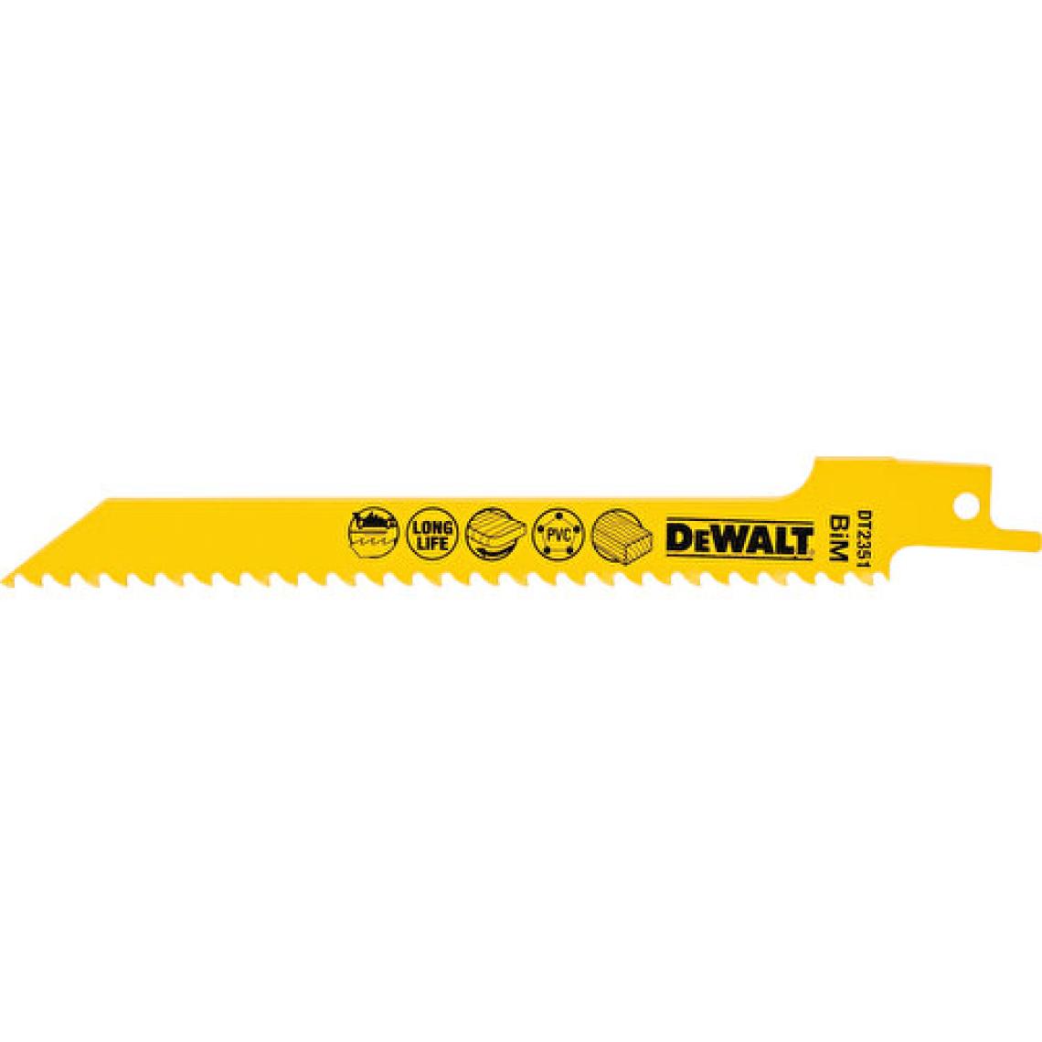 Dewalt Dt2351 Ahşap Kesim Tilki Kuyruğu Testere Bıçağı Ahşap,Plastik 5Ad.