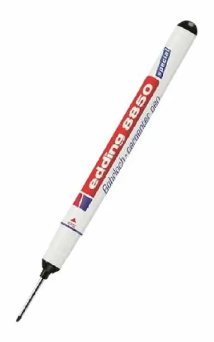 Edding 8850 Marangoz Markörü ~0.7-1 mm Ince Uzun Uçlu Montaj Işaretleme Marangoz Kalemi