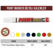Mercure Bilyeli Markalama Kalemi Beyaz