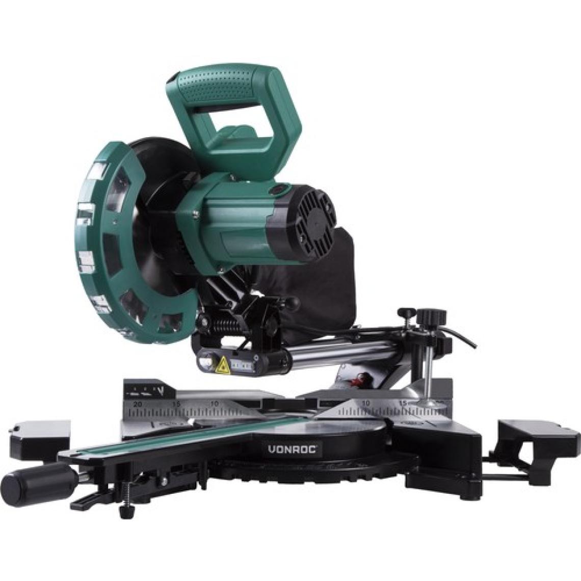 VONROC Lazerli Radyal Gönye Testere - 2000W - 216mm - 40 Diş