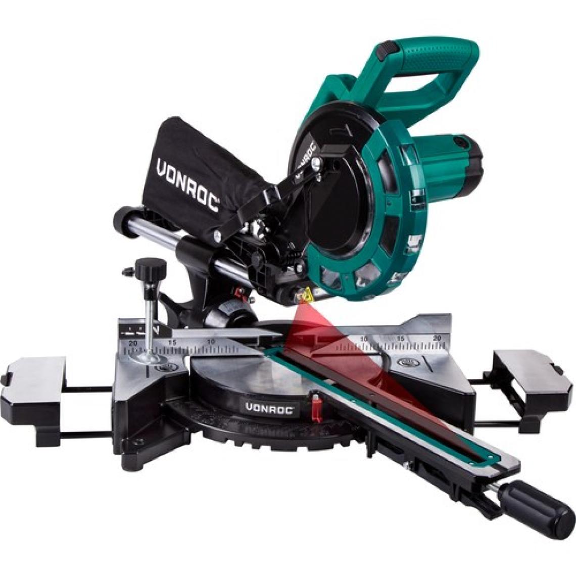 VONROC Lazerli Radyal Gönye Testere - 2000W - 216mm - 40 Diş