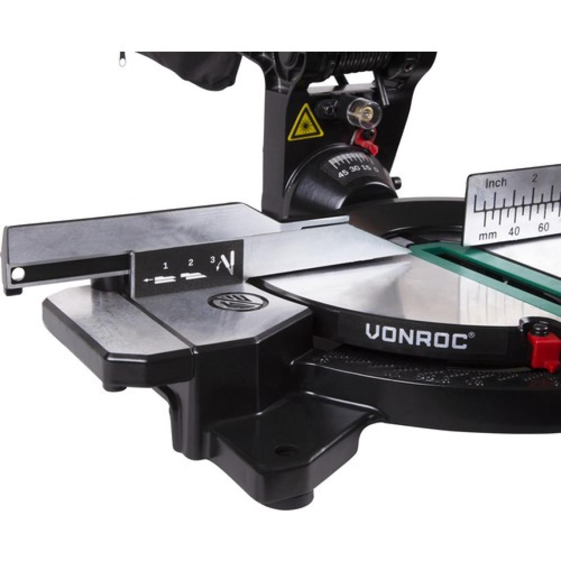 VONROC Lazerli Radyal Gönye Testere - 1700W - 216mm - 40 Diş