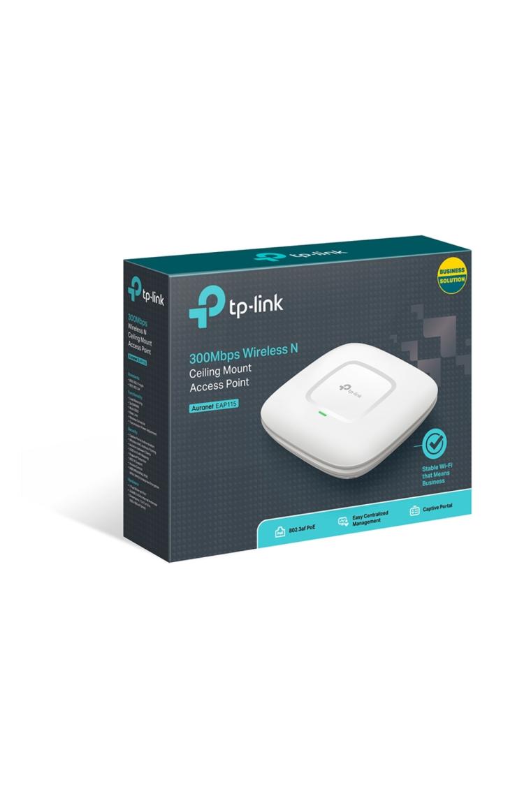 TP-Link EAP115, N300 Mbps Kablosuz Tavan Tipi Access Point