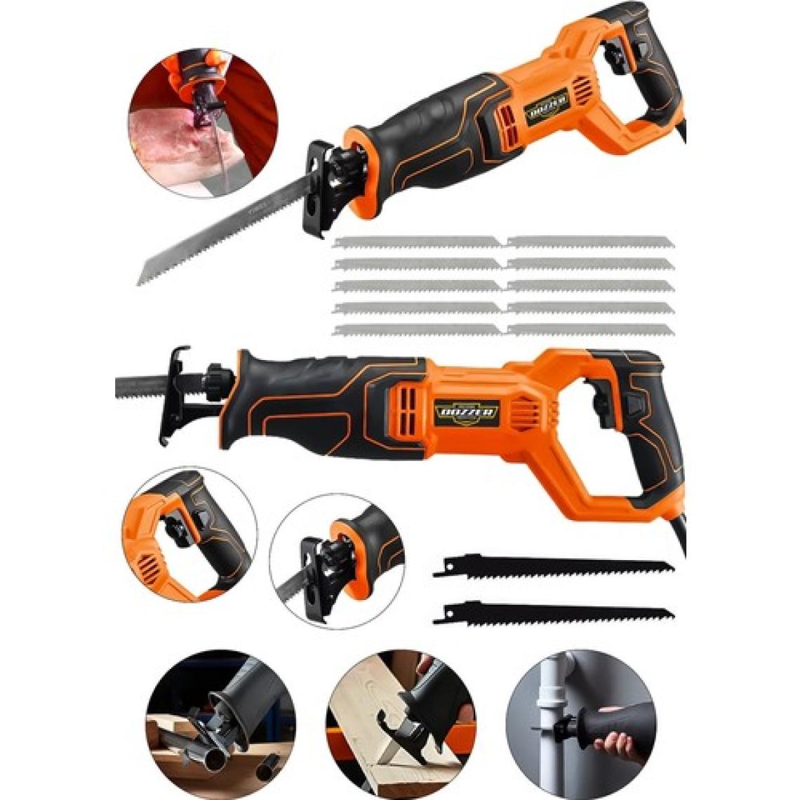 Dozzer Alman X-11000 Devir Ayarlı 12 Bıçaklı Et Kemik Tuğla Yutong Demir Kesme Tilki Kuyruğu Makinesi