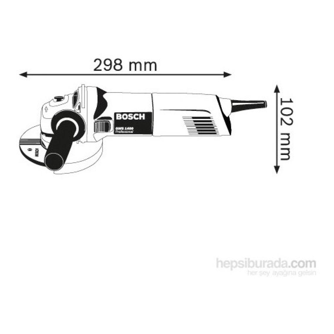 Bosch GWS 1400 125mm Profesyonel Avuç Taşlama 1400Watt