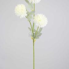 Yapay Çiçek 3lü Top Karanfil Dalı 62 Cm Beyaz