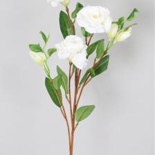 Yapay Çiçek Tomurcuklu Lisyantus Dalı 70 Cm Beyaz