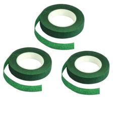 3lü Set Çiçekçi Bandı Yeşil Renk Yapay Çiçek Latex Köpük Çiçek Sapı Sarma Yeşil Bant 30metre