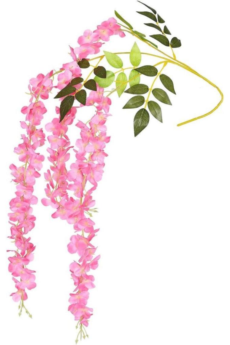 Yapay Çiçek Sarkan 3 Dallı Akasya 90cm Pembe