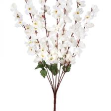 Yapay Çiçek Bahardalı Japon Kiraz Çiçeği 7 Dallı 57cm Beyaz