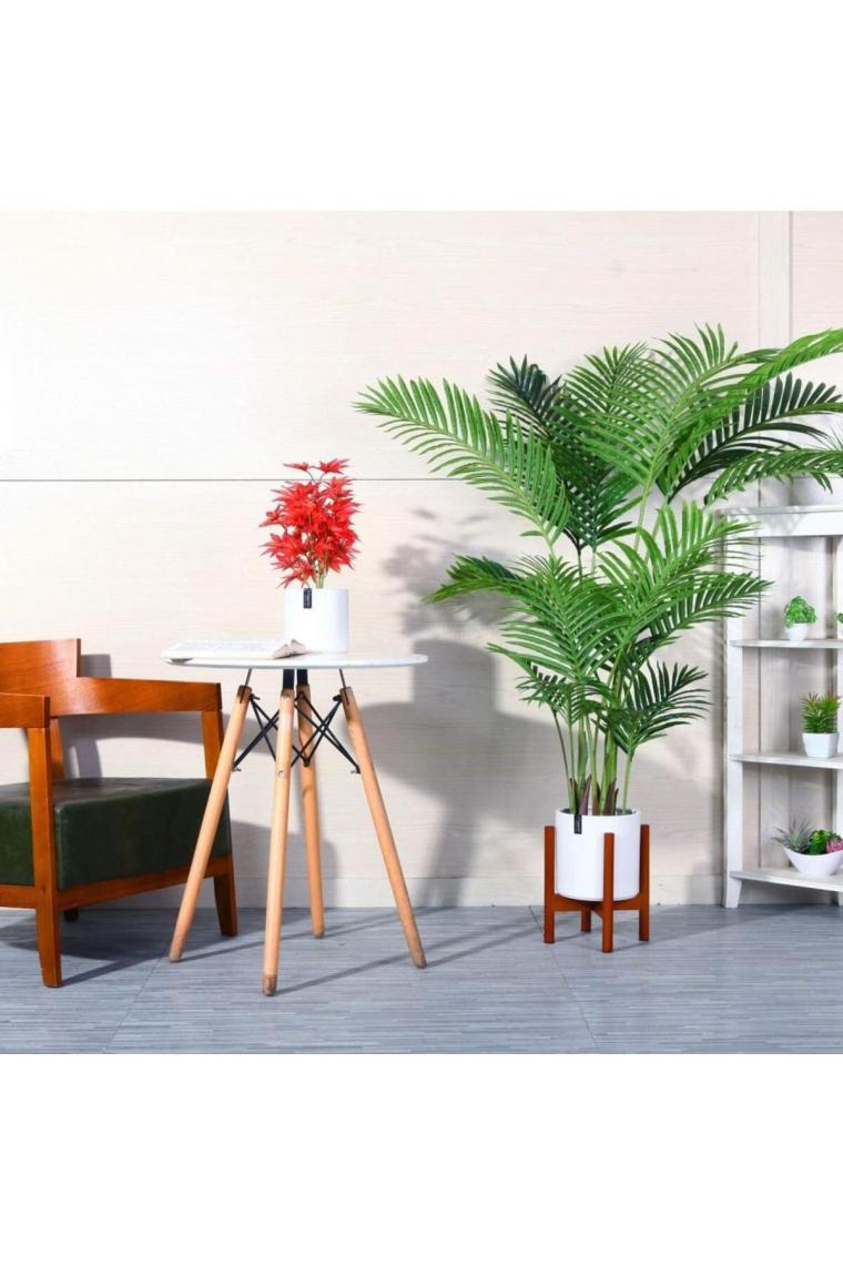 Yapay Ağaç Areka Ağacı Palmiye Ağacı Salon Bitkisi 195cm 21yaprak
