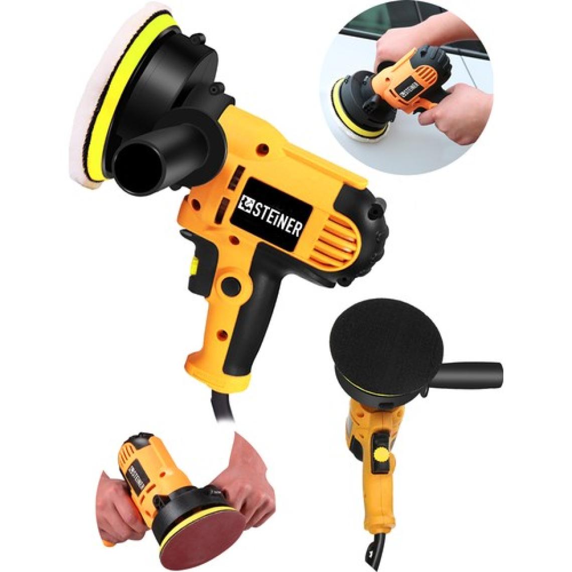 Steiner Germany Technology 1200 Watt Profesyonel 6 Kademe Devir Ayarlı Pasta Cila Polisaj Makinesi