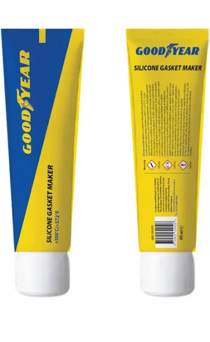 Goodyear 300° Isıya Dayanıklı Siyah Sıvı Conta Tüp Silikon 80 ml