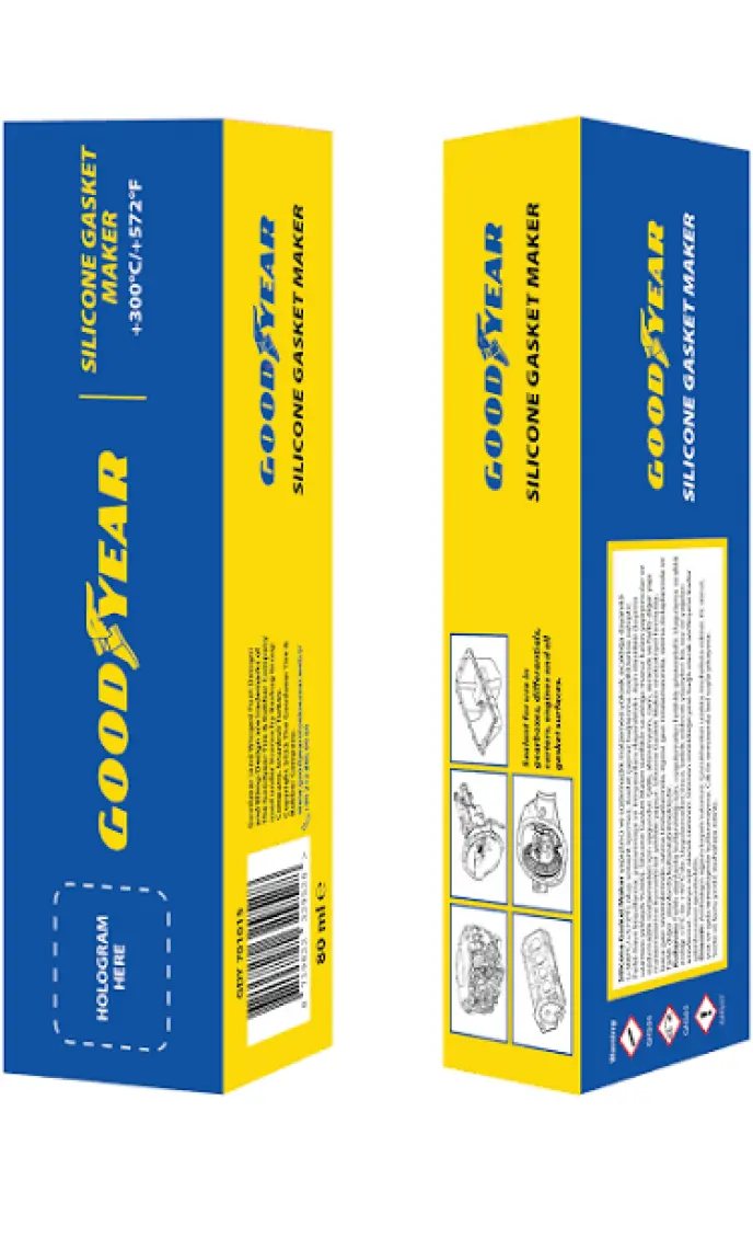 Goodyear 300° Isıya Dayanıklı Siyah Sıvı Conta Tüp Silikon 80 ml