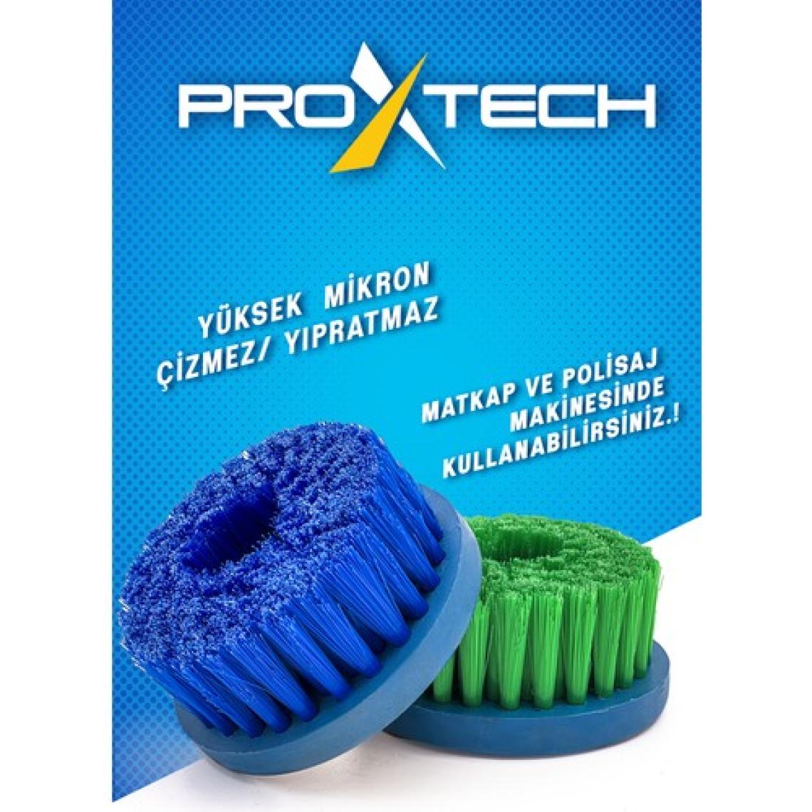 Proxtech  Yüksek Mikron Matkaplara Ve Polisajlara Özel Paspas Koltuk  Halı  Yıkama  Fırçası  Bağlantı Hediye