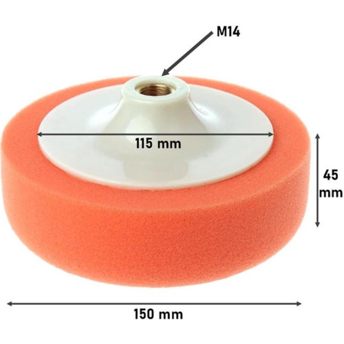 Bondit Turuncu Oto Pasta Cila Parlatma Polisaj Süngeri 150MM 6 Lı Paket