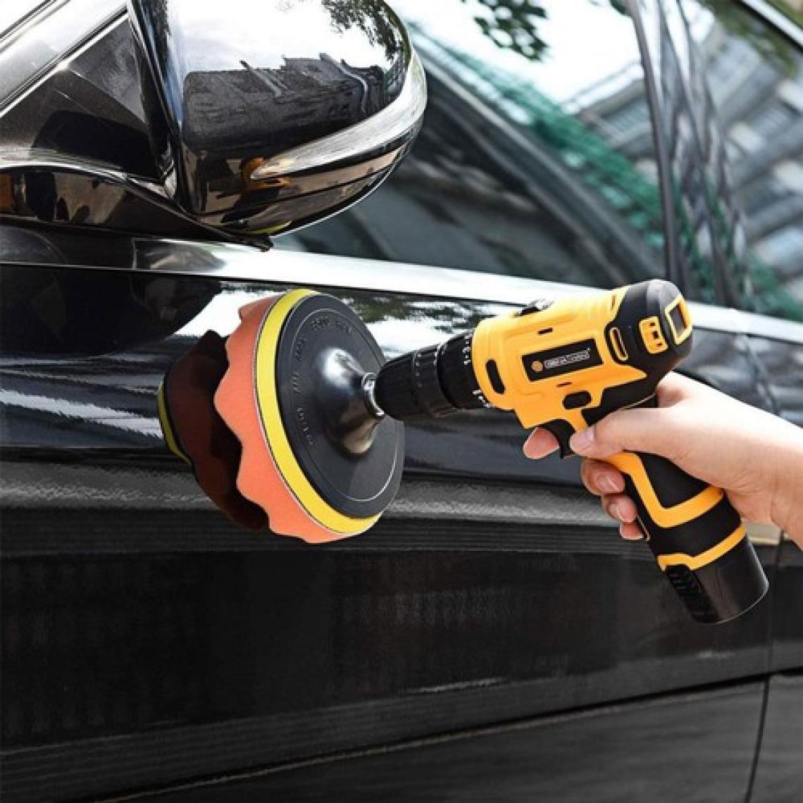 Rodex Pasta Cila Polisaj Süngeri Pedi Seti 115 mm Otomotiv Parlatıcı 11 Parça