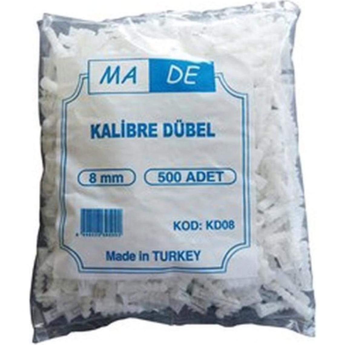 Made Kalibre Dübel 8 mm 500 Adet