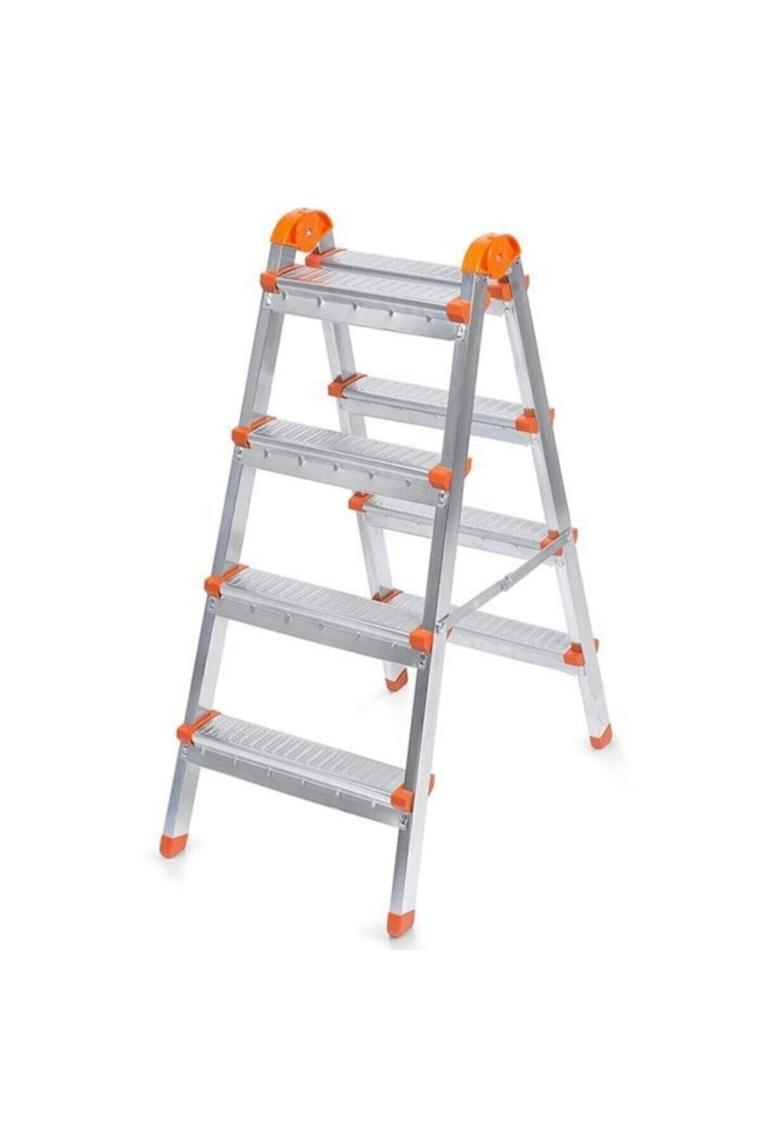 Perilla 12504 Çift Çıkışlı 4+4 Basamak Metal Merdiven