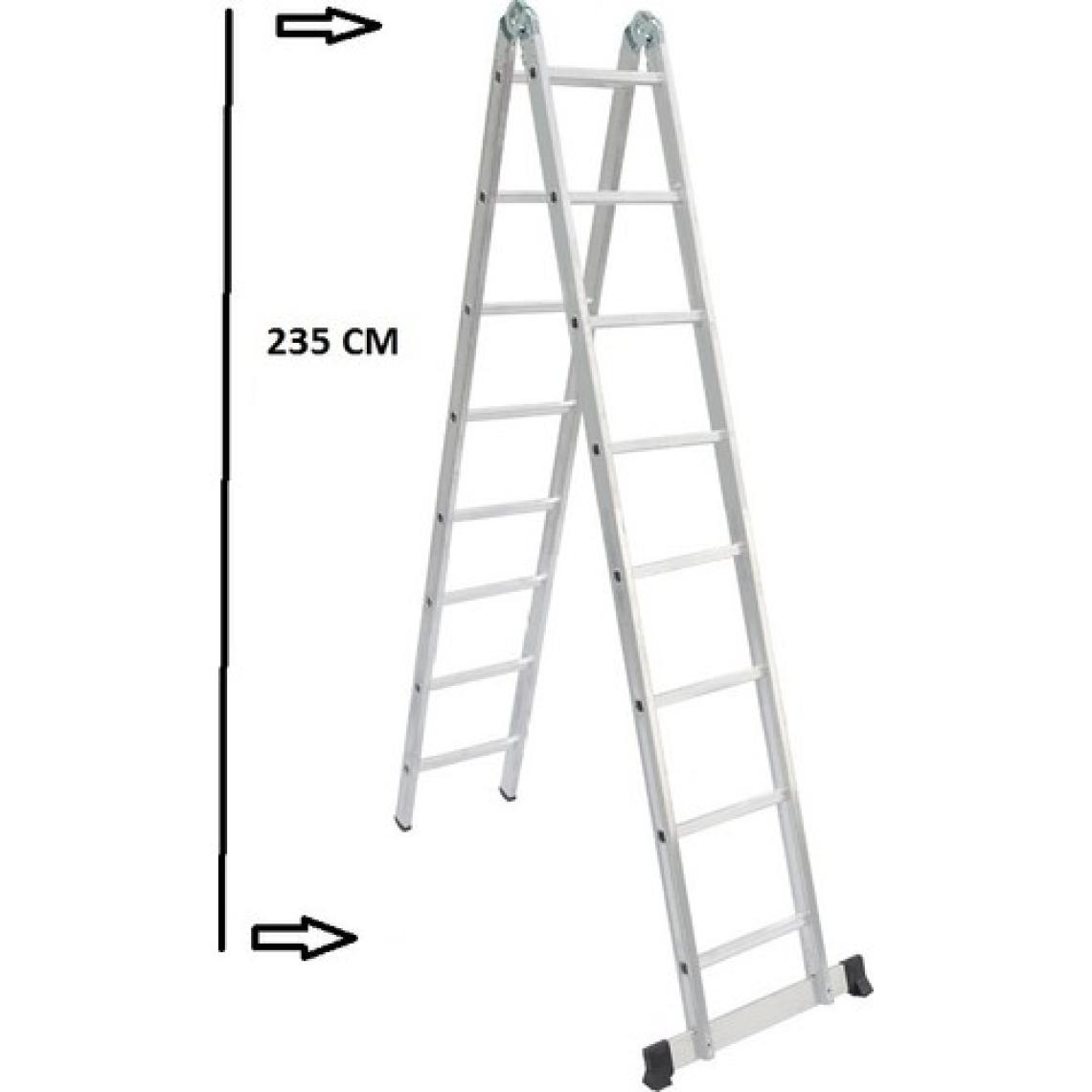 Beykon Alüminyum 8+8 Basamaklı Çok Amaçlı Merdiven