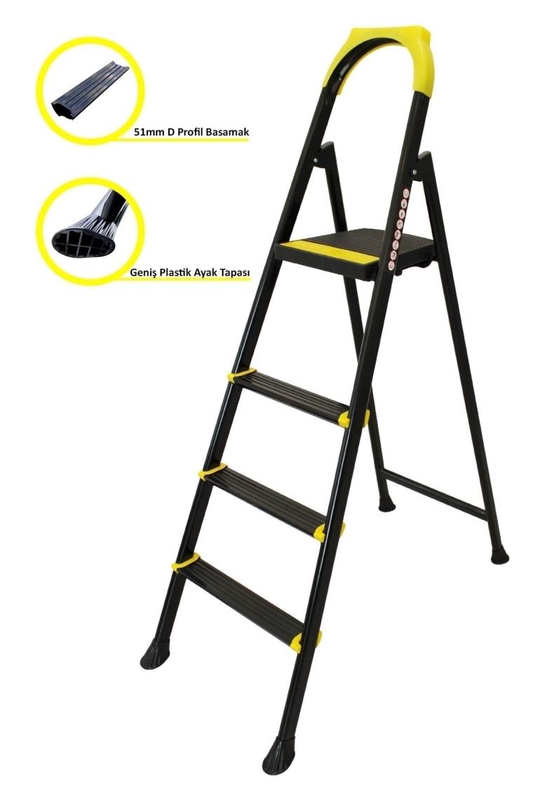 Ertekpa Leo 3+1 Basamaklı Metal Merdiven