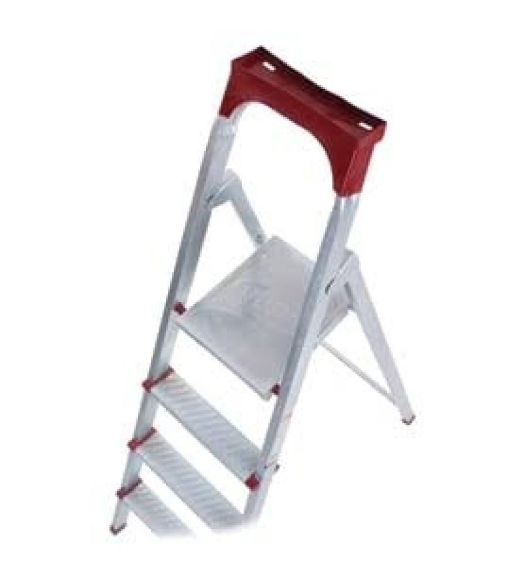 Kanat Elips Galvanizli Katlanabilir Profil Merdiven 3+1 Basamak