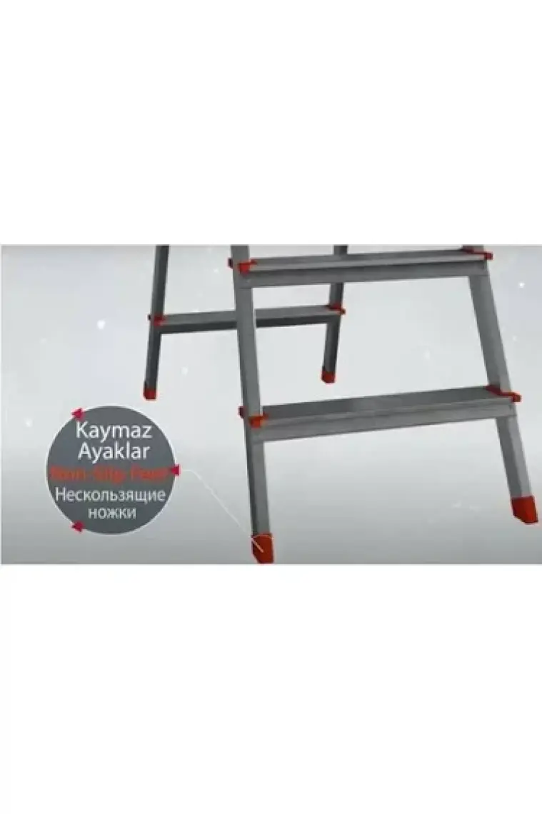 Saraylı Alüminyum Merdivem Çift Taraflı 4+4