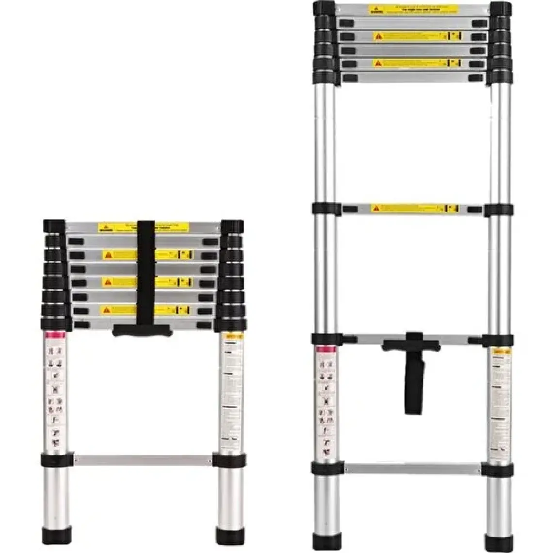 Packtech Alüminyum Teleskopik Merdiven | 14 Basamak - 4.1 Metre
