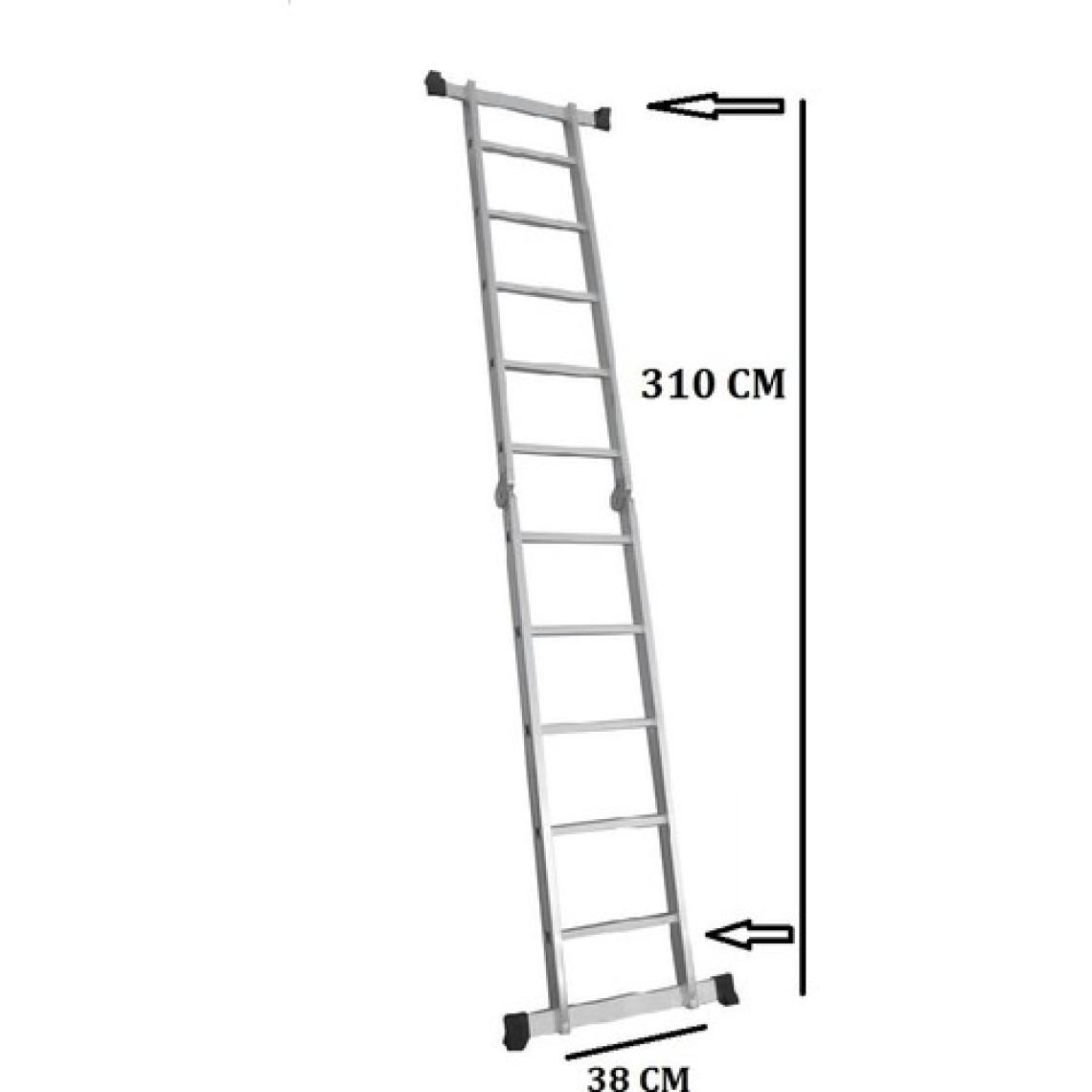 Beykon Alüminyum 5+5 Basamaklı Çok Amaçlı Merdiven