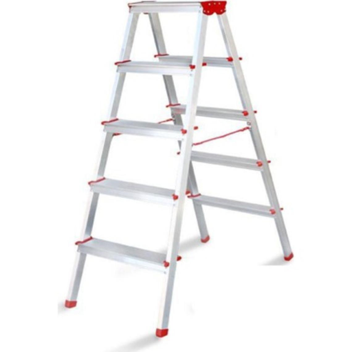 Perilla 12505 Çift Çıkışlı 5+5 Basamak Metal Merdiven
