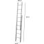 BEYKON 2+2 M TOPLAM 4 METRE ALÜMİNYUM SÜRGÜLÜ (PTT) MERDİVENİ