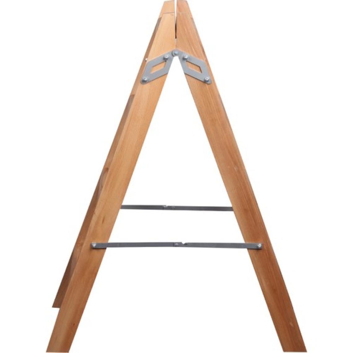 Ahşap A tipi çift taraflı kullanım 4 Basamaklı Merdiven 100x40 Cm