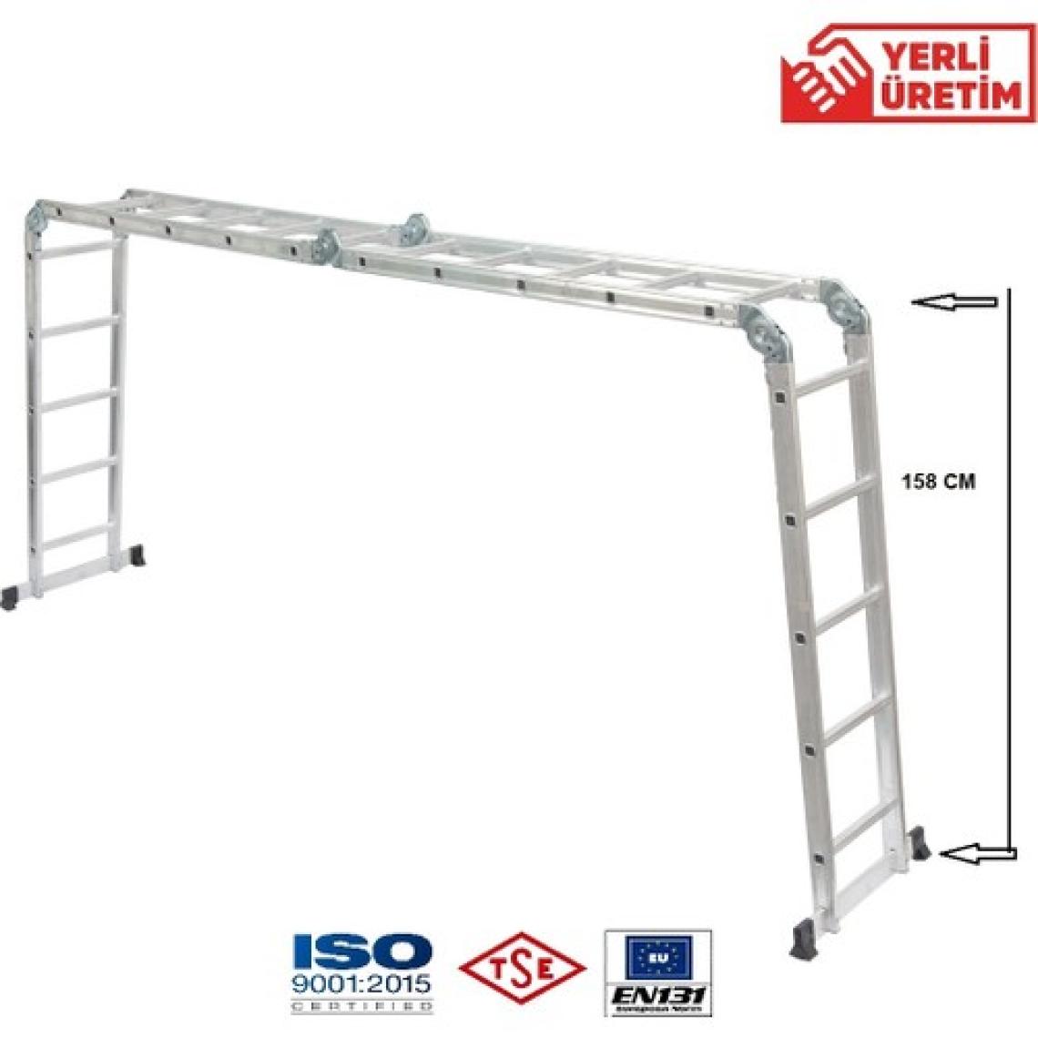 Beykon 1.5 mm Çok Amaçlı Merdiven 5.70 M 20 Basamaklı