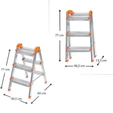 Perilla Çift Çıkışlı Merdiven 3+3