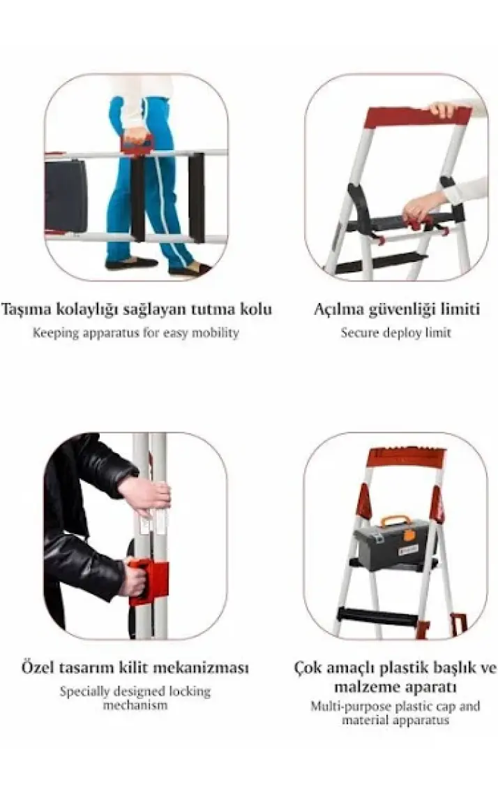 Devecioğlu Noax 6+1 Geniş Basamaklı Ev ve Iş Merdiveni
