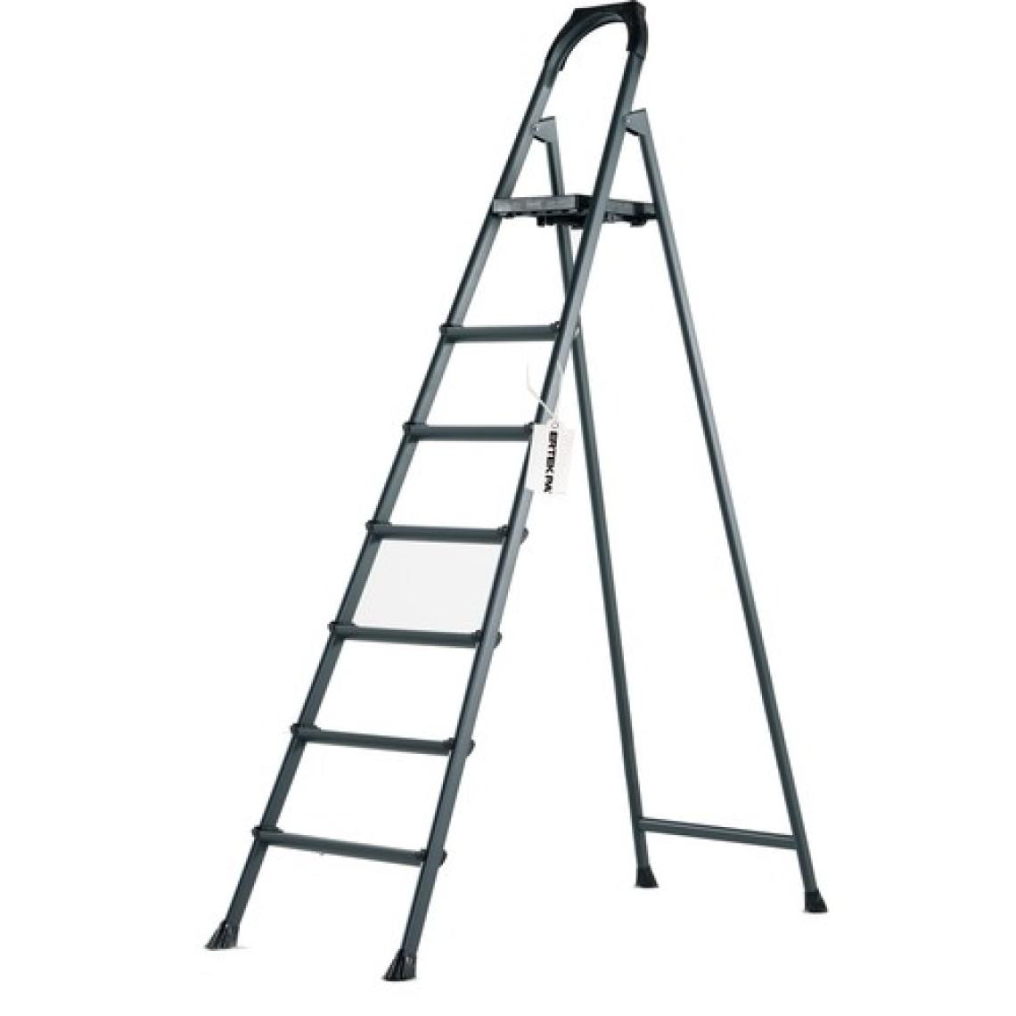 Leo Antrasit Merdiven 6+1 Metal Basamaklı