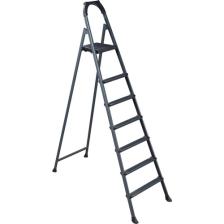 Leo Antrasit Merdiven 6+1 Metal Basamaklı