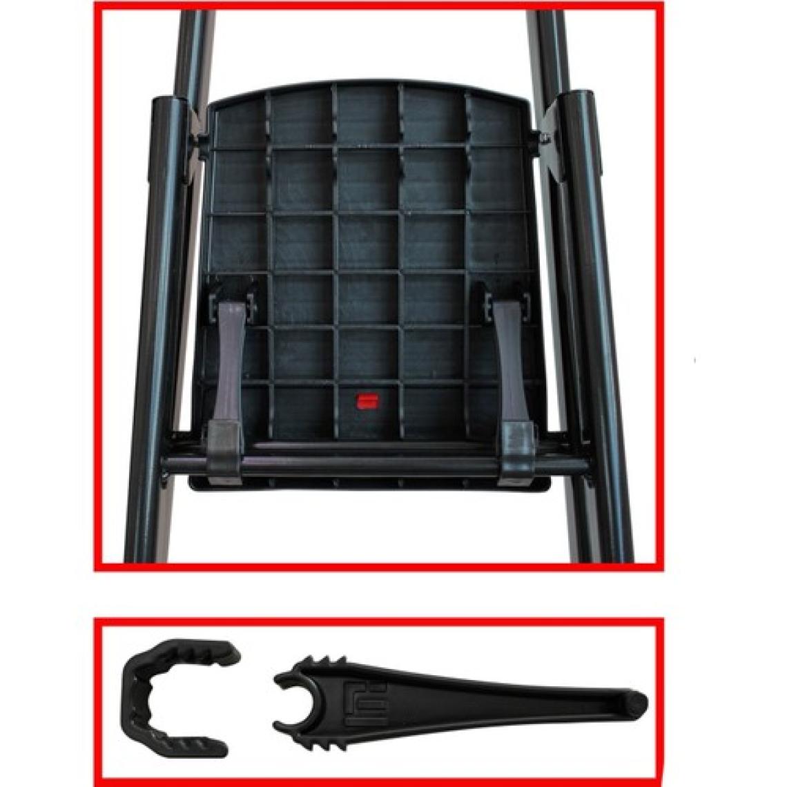 Ertekpa Anka Plus 5+1 Basamaklı Metal Siyah Merdiven