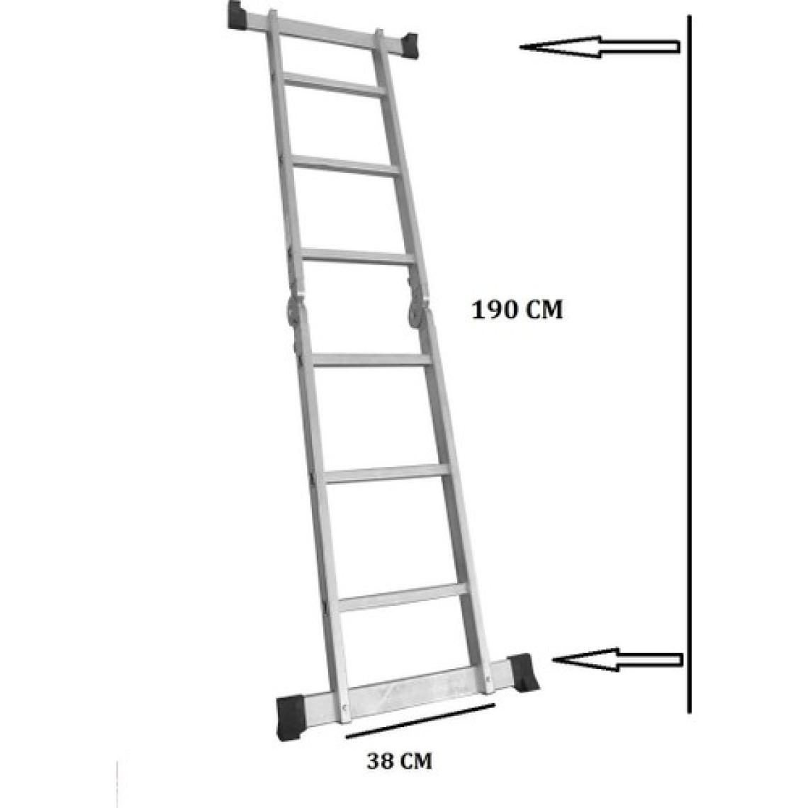 Beykon Alüminyum 3+3 Basamaklı  Çok Amaçlı Merdiven