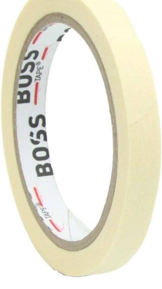 Boss Tape Beyaz Renkli Maskeleme Boya Bandı Kağıt Bant